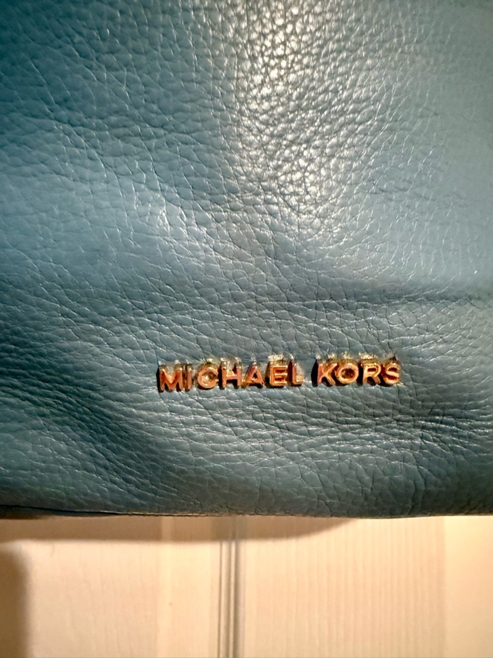 Michael Kors Nolita Bedford Blue Leather Large Hobo Handbag - Picture 2 of 10
